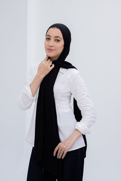 Black halo hijab