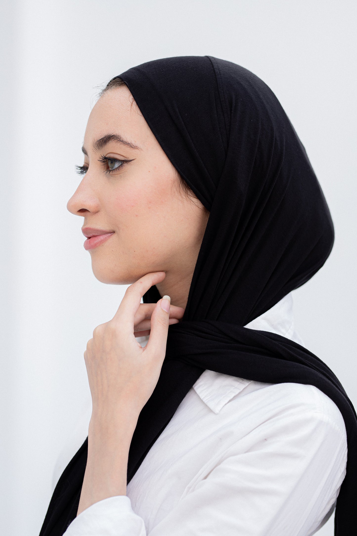 Black halo hijab