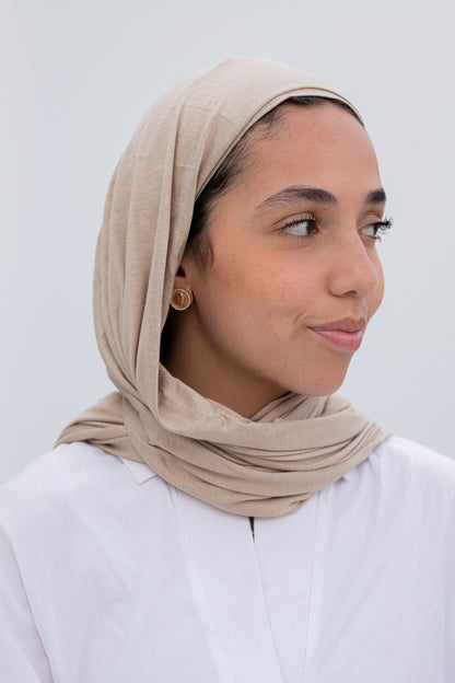 Beige Halo hijab
