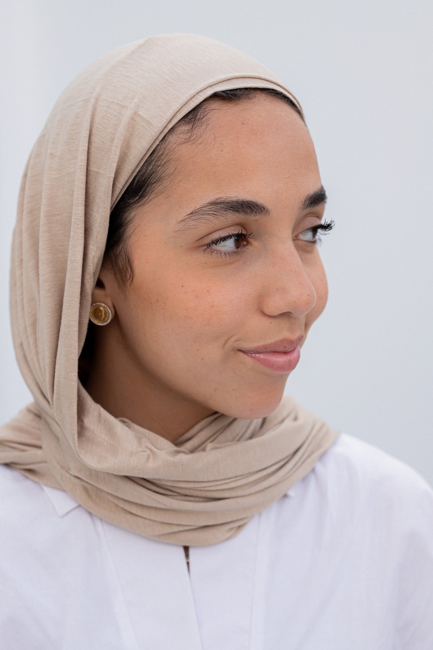 Beige Halo hijab