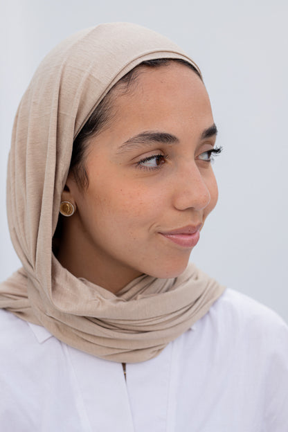 Beige Halo hijab