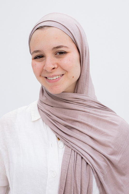 Taupe Halo hijab