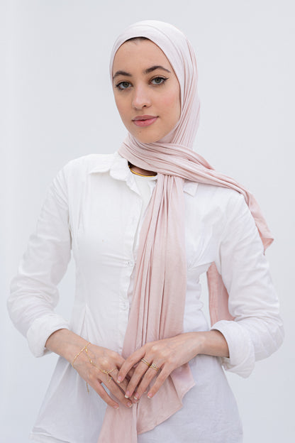 Pink slipon scarf
