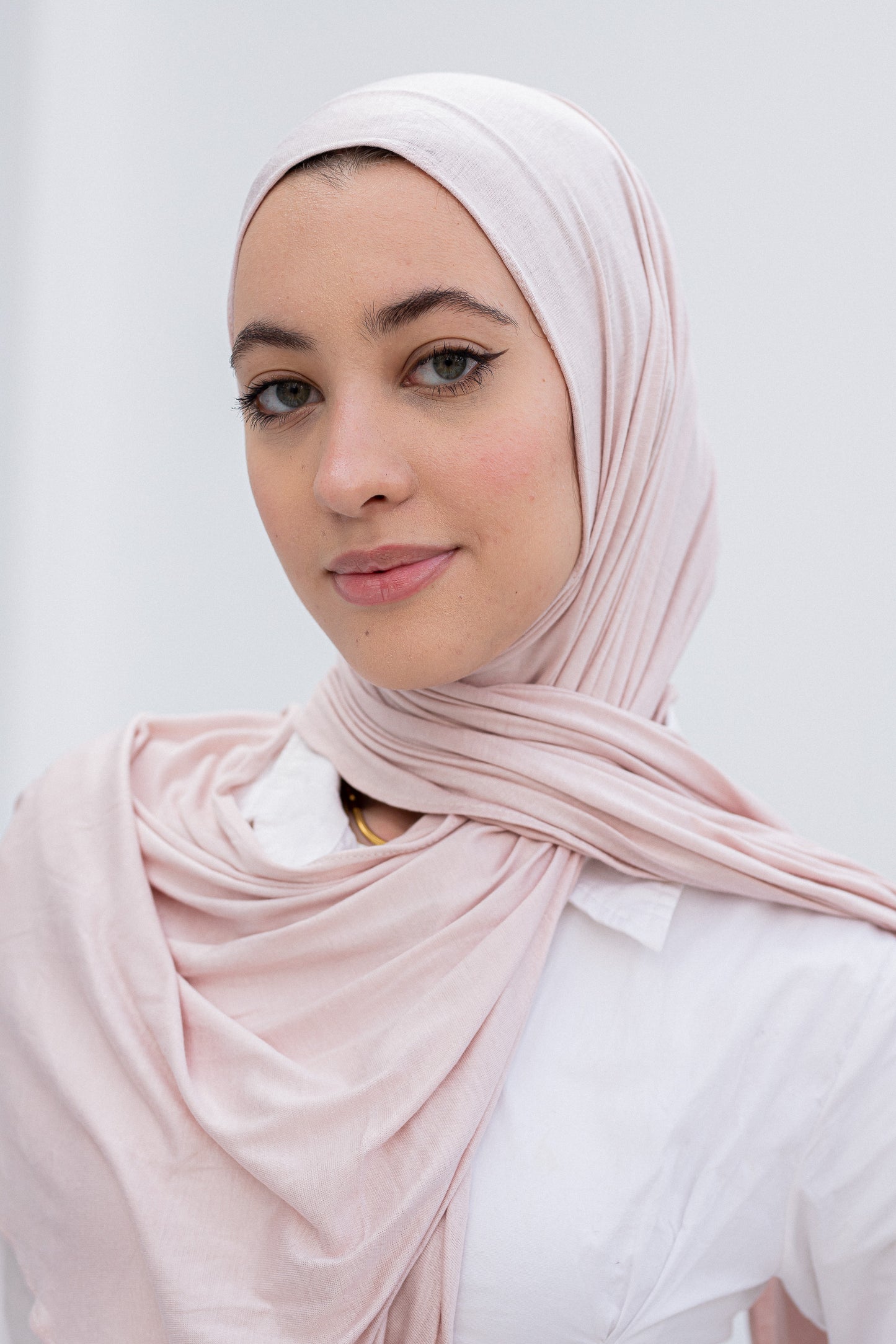 Pink slipon scarf