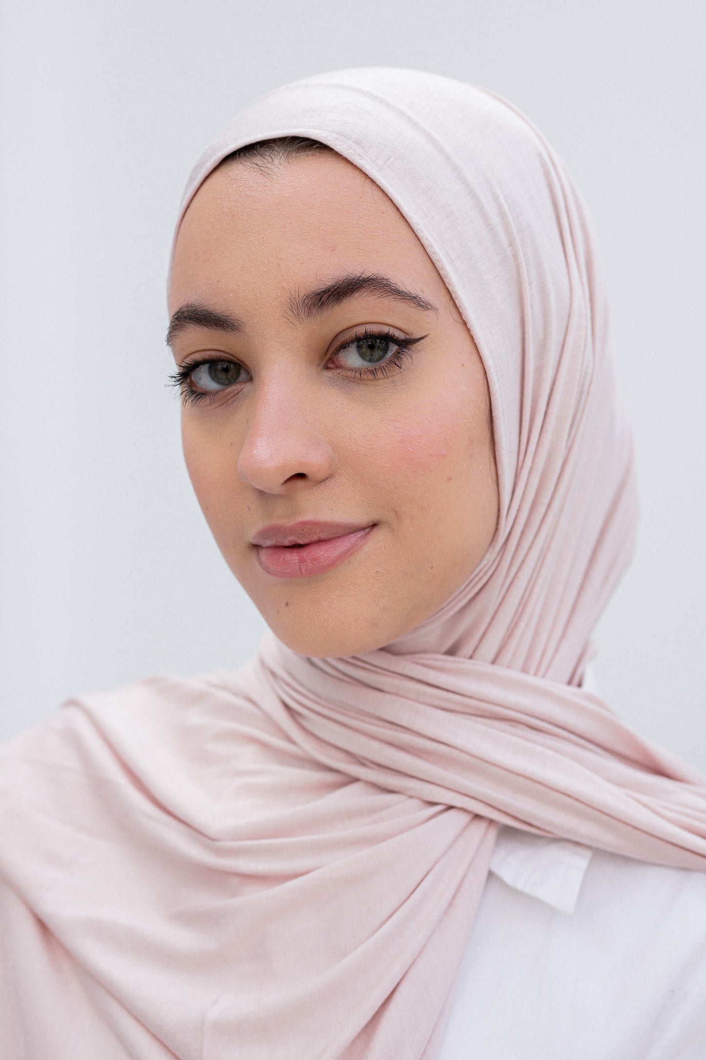 Pink slipon scarf