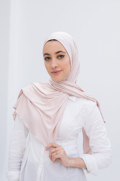 Pink slipon scarf