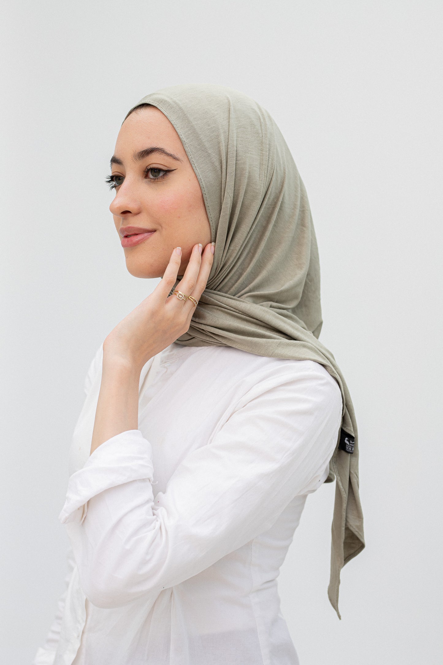 Dark mint slipon scarf