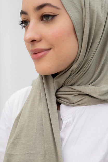 Dark mint slipon scarf