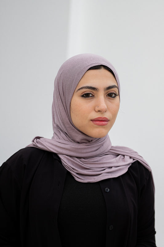 Purple slipon scarf