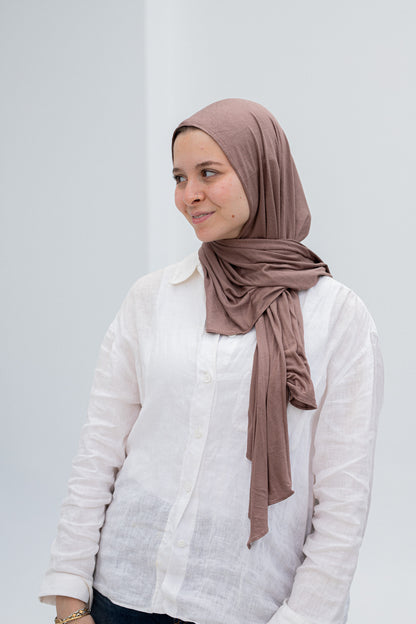 Dark cafe slip on scarf