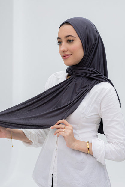 Navy blue slipon scarf