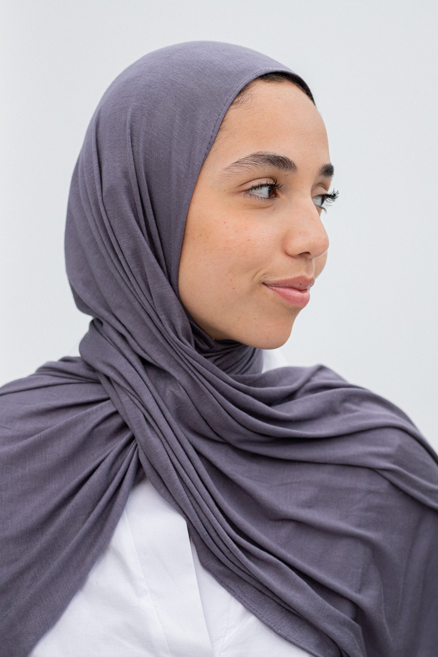 Dark grey slipon scarf